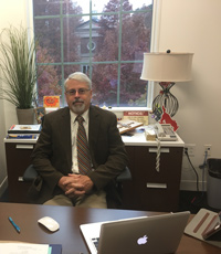 Tom at the office
